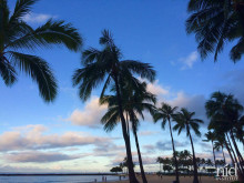 Hawaiiエナジーチャージ2016.8_初日ワイキキビーチの朝
