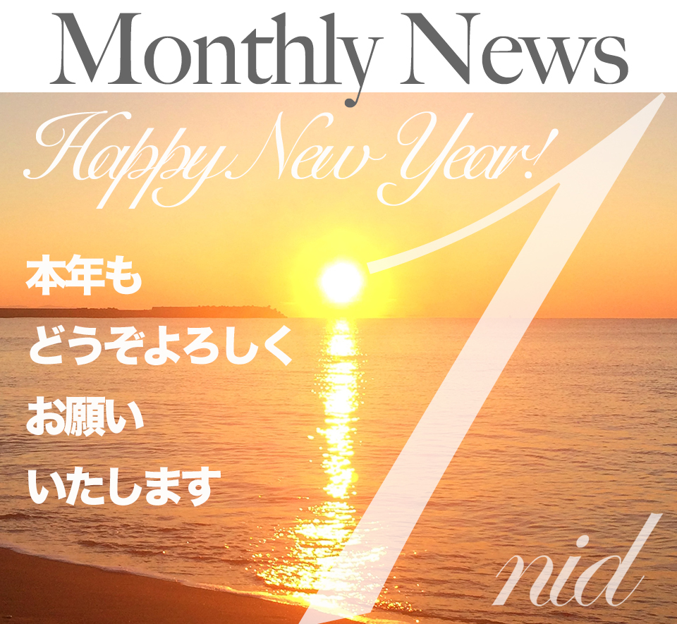 1月の新着ニュース　明けましておめでとうございます。本年もどうぞよろしくお願いいたします
